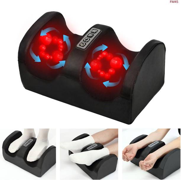 ExtraLux Shiatsu Foot Massager Machine with Heat Therapy | Electric Leg & Calf Massager | Rotating Roller Massage | Pain Relief Relaxation Device Massager
