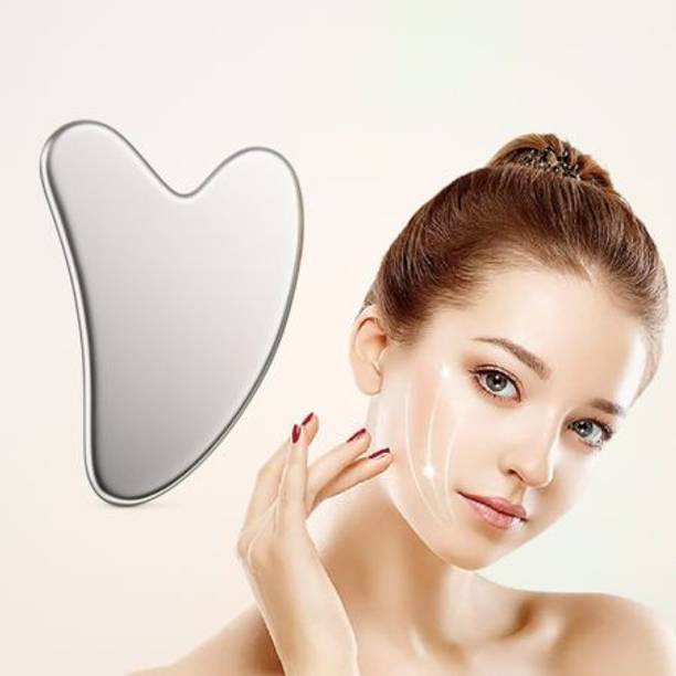 WYNX Smooth Steel Gua Sha Facial Sculpting & Lifting Tool Stress Relief Face Shaping & Anti-Wrinkle Use Pack of 1 Massager