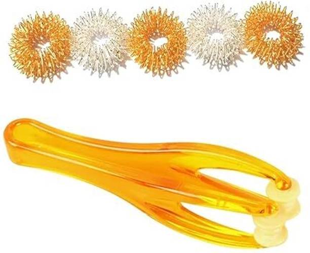 Ronofic Acupressure 5 Sujok Ring With China Finger For Pain Relief And Stress Relief Massager