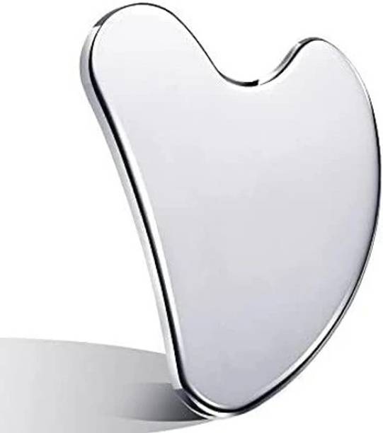 Livronic Steel Gua Sha Beauty Tool for Body,Neck,under Eyes Premium Gua Sha Firm Face Muscles, Reduce Puffiness, Facial Tension, Helps Lymphatic Drainage Massager