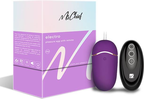 Mschief Electro Egg Vibrator with Remote | 12 Modes | Waterproof Massager