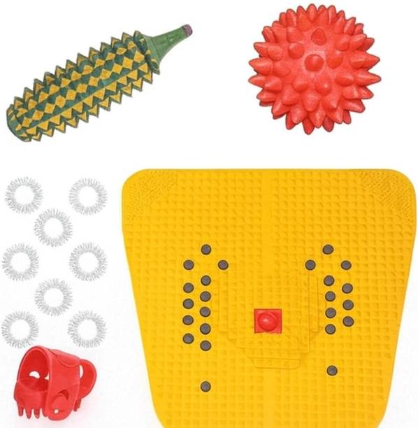 Ronofic Acupressure Bio-Magnetic Foot Mat for Stress and Pain relief With Acupressure Tools Combo Kit Massager Massager
