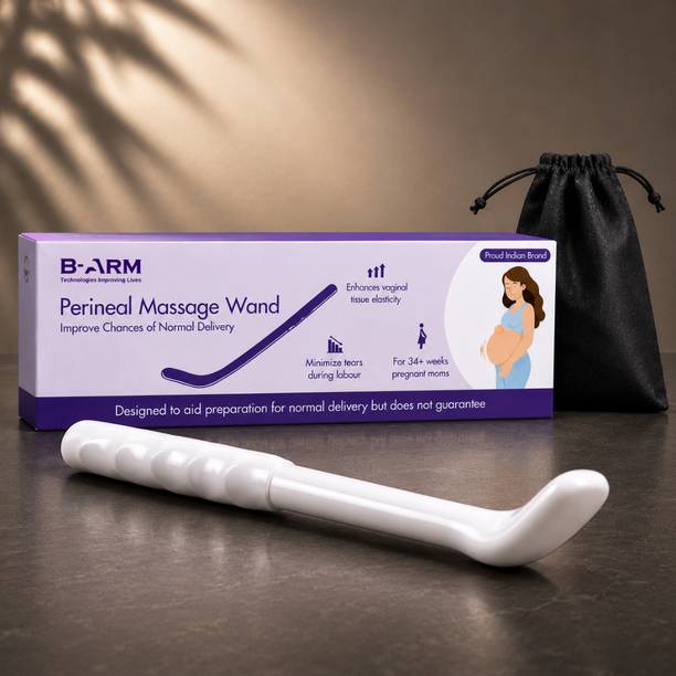 B-Arm Perineal Massage Wand for Pregnant Women | Normal Delivery Aid & Birth Prep |Gently Stretch & Massage Perineal Area |Smooth, Tapered Tip for Easy Use Massager