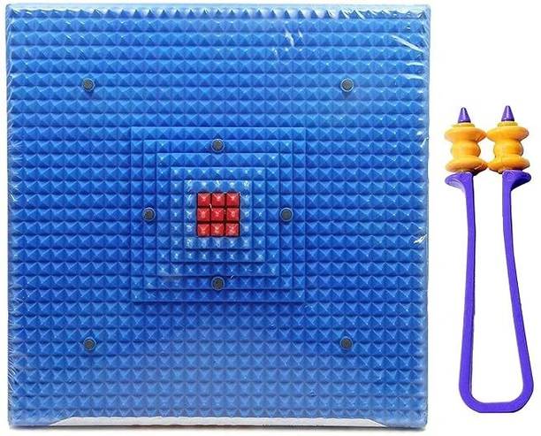 EKiN Foot Mat Acupressure Reflexology Magnetic Pyramidal Deluxe Mat For Stress Pain Relief And U Shape Finger Massager