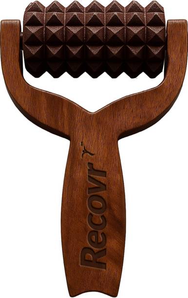 रेकोवर Wooden Scalp Massager Roller Promotes Hair Regrowth, Improves Blood Circulation & Relieves Headaches मसाज़र