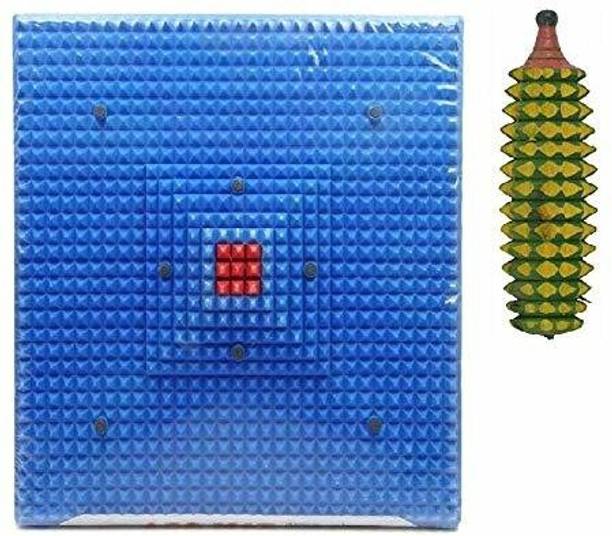 AcuHealth AH40 Acupressure Massager Tools Kit With Acupressure Foot Mat With Magnets + Wooden Karela For Stress And Pain Relief Acupressure Kit Massager