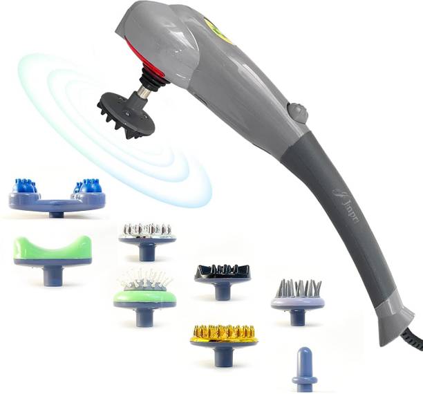 Zovilstore Electric Handheld Vibrating Machine for Deep Tissue Home Spa Therapy 8-in-1 Full Body Massager with Detachable Attachments Massager