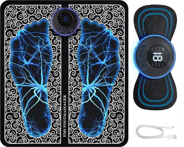 STORAZE. Feet Muscle Stimulator Massager Mat Pad Relax Feet for Home and Office Use