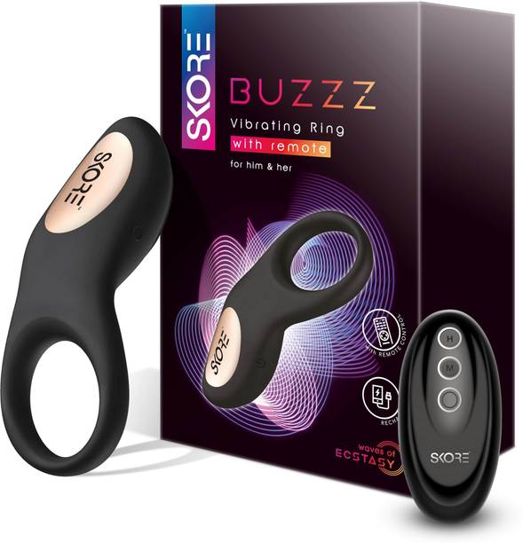 SKORE Buzzz with Remote Control |8 Vibration Mode |Unisex Personal Vibrator Massager