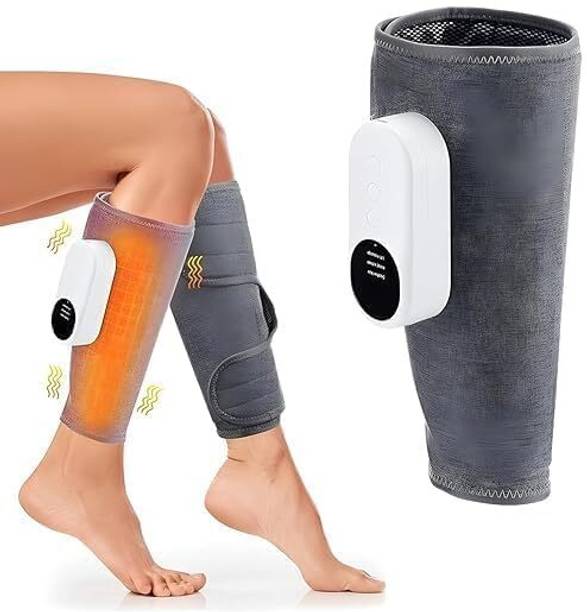 AcuFitness Air Pressure Calf Massager-01 Air Pressure Calf Massager with 3 Working Mode and Hot Compress Leg Massager Massager