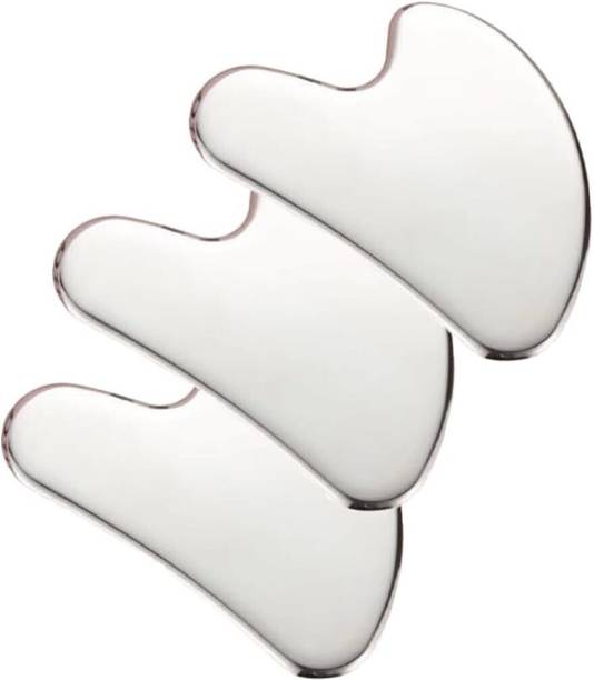 Qudsia Heart Shape_Pack of 3 Premium Stainless Steel Gua sha Massager Tool (Heart shape) Pack of 3 Massager
