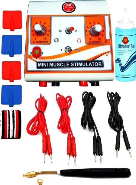 NARAYANI TRADERS Mini Muscle Stimulator White Electro-Therapy Mini Muscle Stimulator 2 Channel (Mini Ms) Physiotherapy Massager