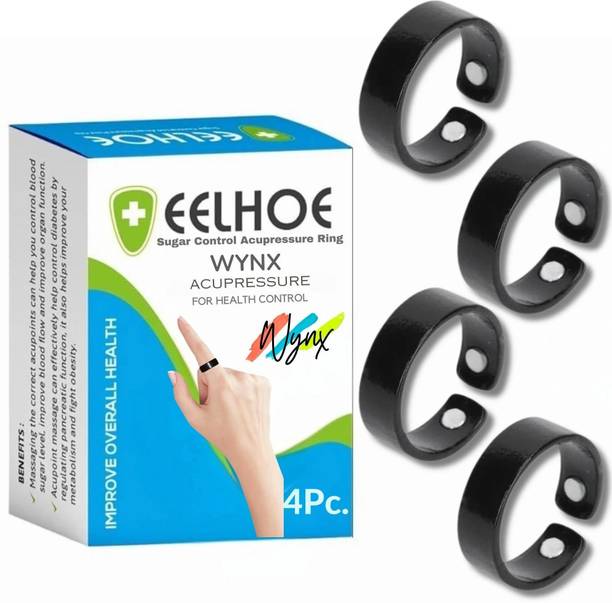 WYNX Pack of 4 Meridian Therapy Rings –Targeted Acupressure for Finger & Hand Wellness Massager
