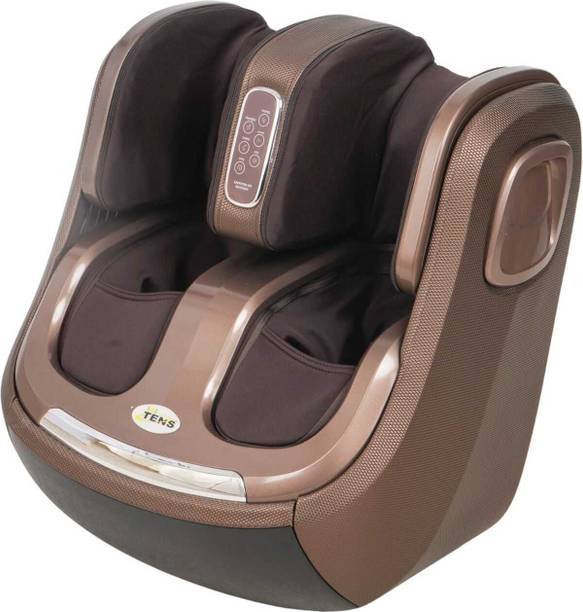 Easy Deal India EDI Leg Massager Foot & Calf Heated Machine With Airbags Vibration For Home Calf Thighs and Knee Pain Relief with Heat Corded Electric 2 Year Warranty (Brown) Massager
