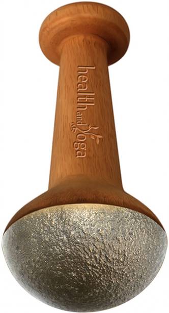 Health And Yoga 523131718 FootEase Kansa Vatki with handle (Stick - Flamed) Massager