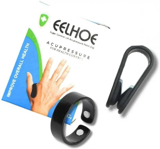MARCRAZY Sugar & BP Support Set – Acupressure Ring & Clip for Natural Wellness & Comfort Massager