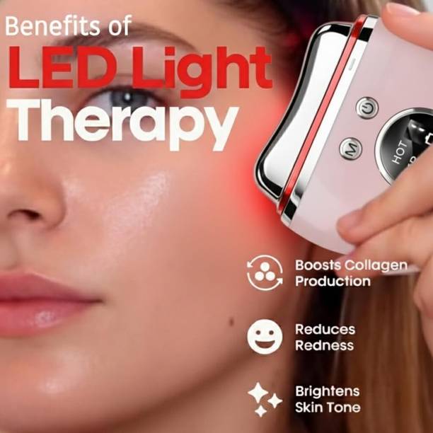 SKINROTH EMS Gua Sha Massager: LED Light Therapy & Microcurrent Face Lifting Tool EMS Pro V1 Electric Gua Sha: Face Lifting & Skin Tightening Microcurrent Tool Massager