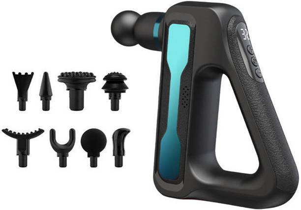 Zovilstore Handheld Premium Massage Gun 8 Massage Head 32 Speed Setting Pain Relief Powerful Battery, Percussion Massage Machine Gun Massager Massager