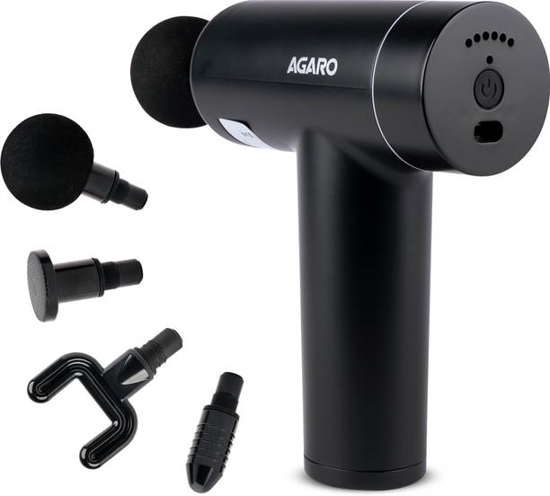 AGARO Regal Gun Massager, 4 Heads, 6 Speed, Rechargeable, Handheld, Muscle Massager Regal Gun Massager, 4 Heads, 6 Speed, Rechargeable, Handheld, Muscle Massager Massager