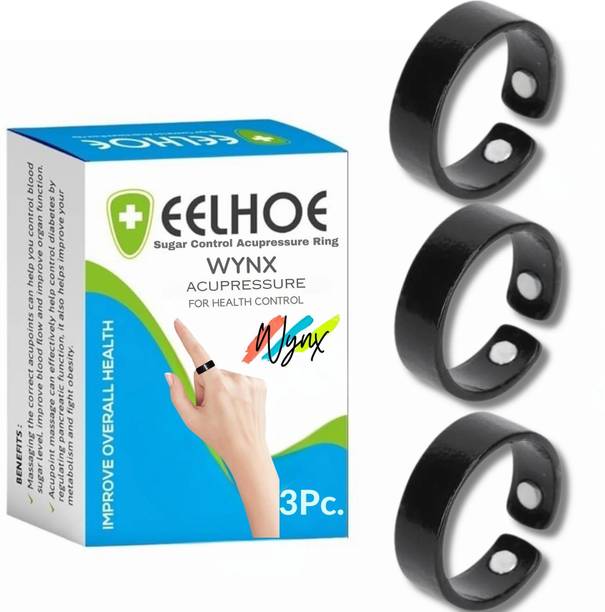 WYNX Spiral Acupressure Ring Pack of 3 - Designed for Finger Flexibility & Circulation Enhancement Massager