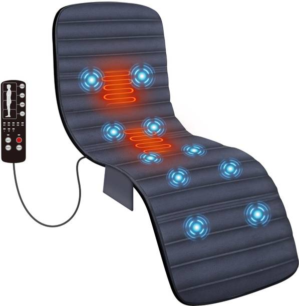 Comfier Full Body Massage Mat Pad with Heat 10 Vibration Motors 2 Therapy Heating Pad, Heated Massage Mattress Pad for Back Massager