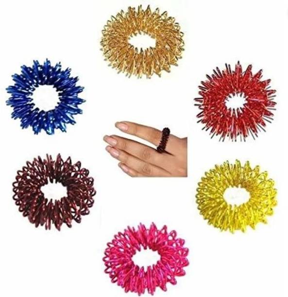 Ronofic Accupressure sujok ring Massage Blood Circulation Ring Set of 6 Pcs Massager Massager