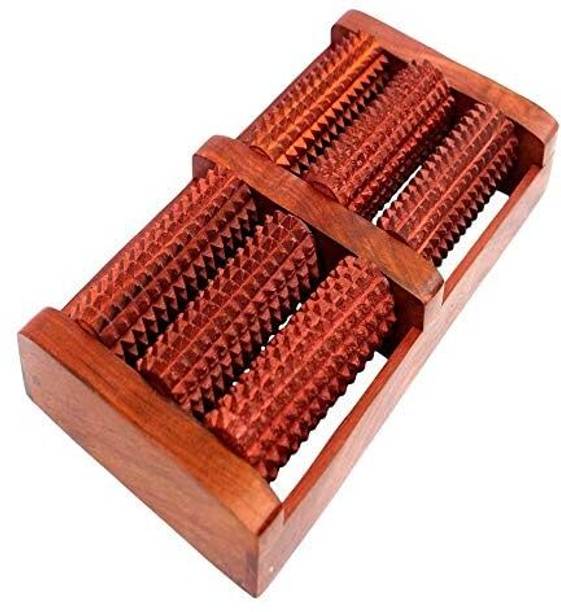 acuwellness Wooden Roller Foot Massager Body Stress Bus...