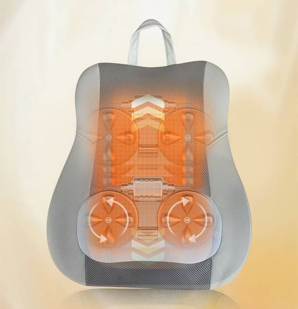 MASSAGE EXPERT Wireless Cushion Massager- Multifunction Up and Down Rubbing Balls| Pain Relief Rechargeable Massager For Back, Neck, Shoulder, Calf, Palm, Thigh Relaxation Massager