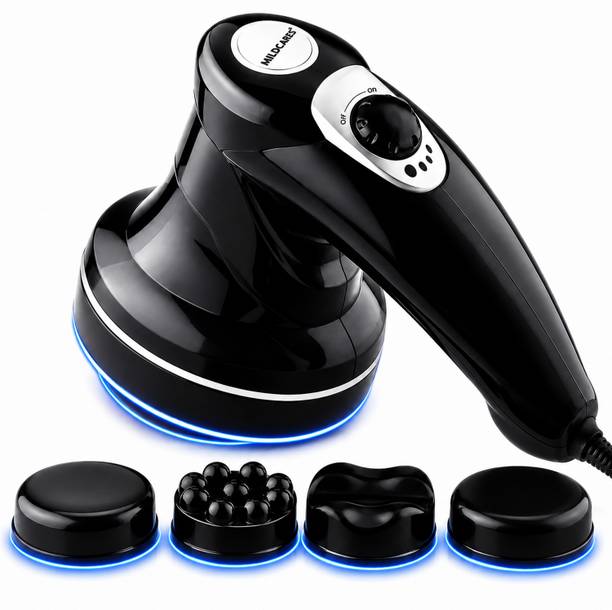 MILDCARES Rx1-Pro Full Body Massager & Physiotherapy Machine | Handheld Electric Hammer Massage Machine for Back, Neck, Shoulder & Leg Pain Relief | 3 Attachments Massager