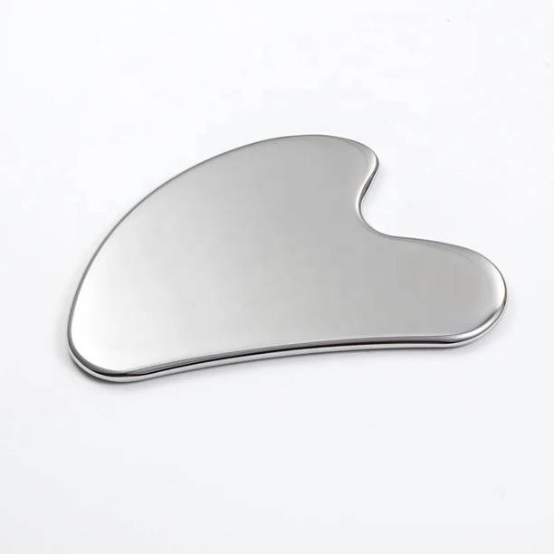 Livronic Stainless Steel Gua Sha,Metal Gua Sha Facial Tool. Firm Face Muscles, Reduce Puffiness, Facial Tension, Helps Lymphatic Drainage Massager