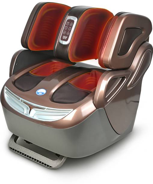 ARG HEALTHCARE 360 Leg & Thigh Massager 28 Air Bags 3 Level Air Pressure Heating Roller Therapy Kneading or Shiatsu Massage for Legs Thighs & Feet Pain Relief & Relaxation Massager