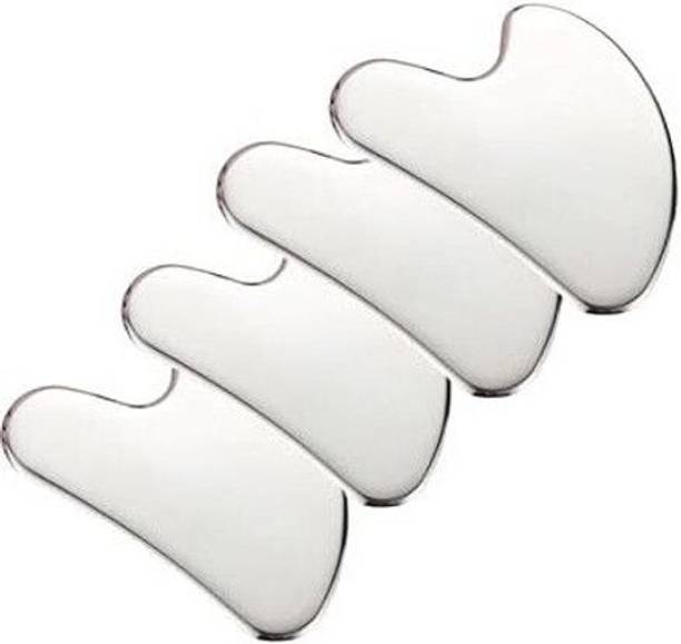 Qudsia Heart Shape_Pack of 4 Premium Stainless Steel Gua sha Massager Tool (Heart shape) Pack of 4 Massager