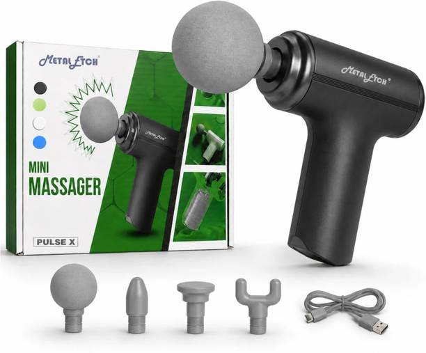 Metal Etch Massager Gun PulseX Massager Gun for Pain Relief |6 Speed Full Body Gun Massager| Body Massage Gun Massager