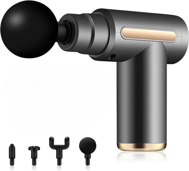 Shopeleven GunmassagerGrey004 Massage Machine for Body Pain,Mini Massage Gun for Deep Tissue,Body Pain Relief Massager