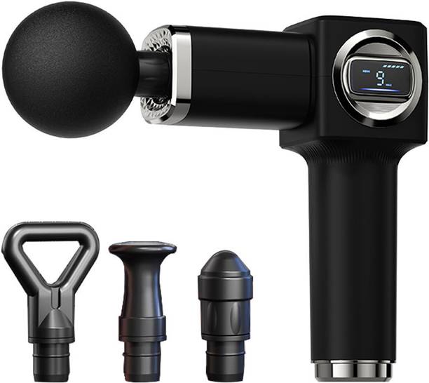 knidaa store Gun Massager machine for Full Body Pain Relief of Neck, Shoulder, Back, Arm & Foot for Men & Women Deep Tissue Massage Gun with 4 Removable Heads Massager