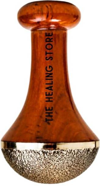 The Healing Store THS_Foot-MSGR Kansa & Wooden Massage Bowl | Traditional Indian Wellness & Relaxation Tool Massager