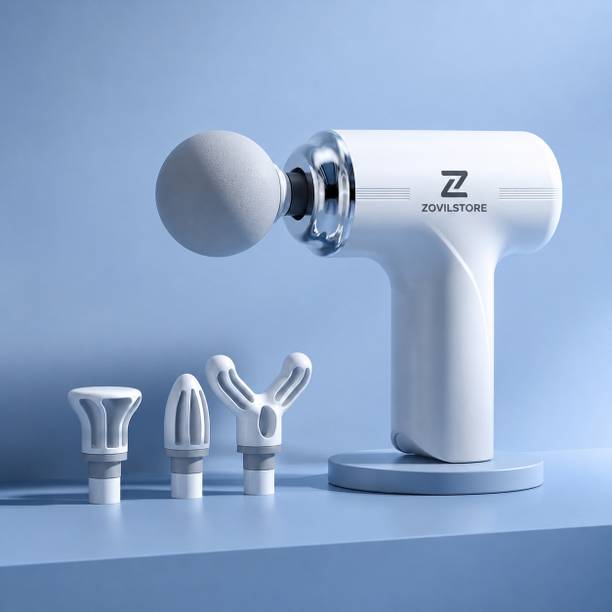 Zovilstore Massage Gun | 4 Specialized Heads for Full Body Pain Relief | Body Massager for Pain Relief |Deep Tissue Full Body Gun Massager for Back & Leg Massager