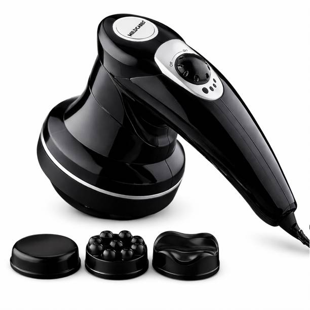 Mildcares Rx1-Pro Full Body Massager & Physiotherapy Machine | Handheld Electric Hammer & Gun Massager for Back, Neck, Shoulder & Leg Pain Relief With 3 Attachments Massager