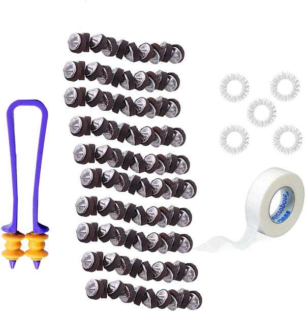 netclub ACUPRESSURE KIT SUJOK KIT STAR MAGNET (SET OF 100) WITH 5 SUJOK FINGER MASSAGER RING FINGER CARE SURGICAL TAPE ACUPRESSURE Massager