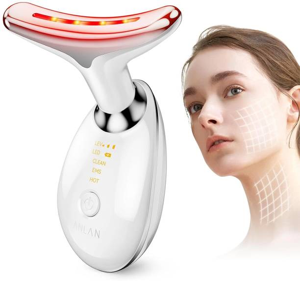 BELENZO Face Massager Against Wrinkles, Face Beauty Device with 3 Modes, 45°C V Face Beauty Meter Face Device for Skin Tightening, Lifting EMS Face Massage for Women Massager