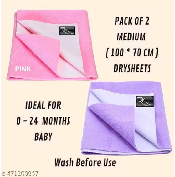 Rajking Fleece, Cotton Baby Bed Protecting Mat