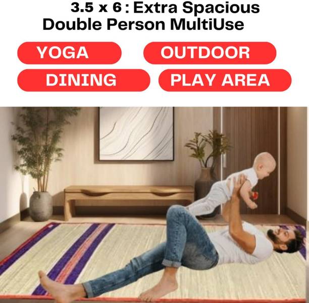 Boomani Bamboo, Artificial Grass, Cotton, Nylon Chatai Mat