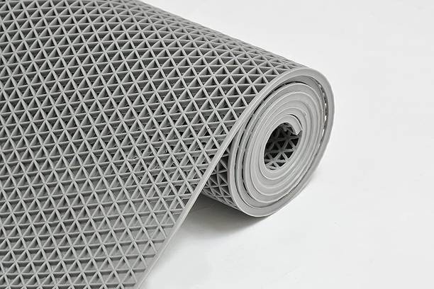 Ishro Home Grey PVC Carpet