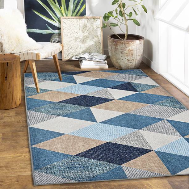 Ishro Home Rubber, Velvet Floor Mat