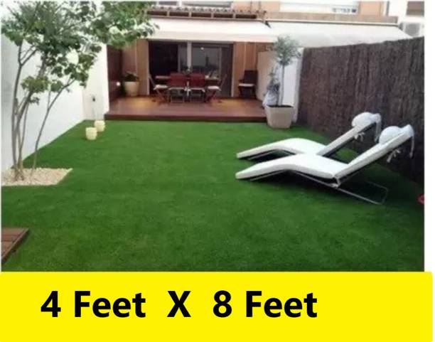 Kartikey Home Décor Artificial Turf 4 Feetx8 Feet Artificial Turf Sheet