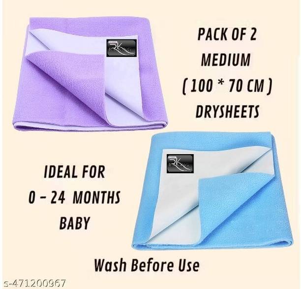 Rajking Fleece, Cotton Baby Bed Protecting Mat