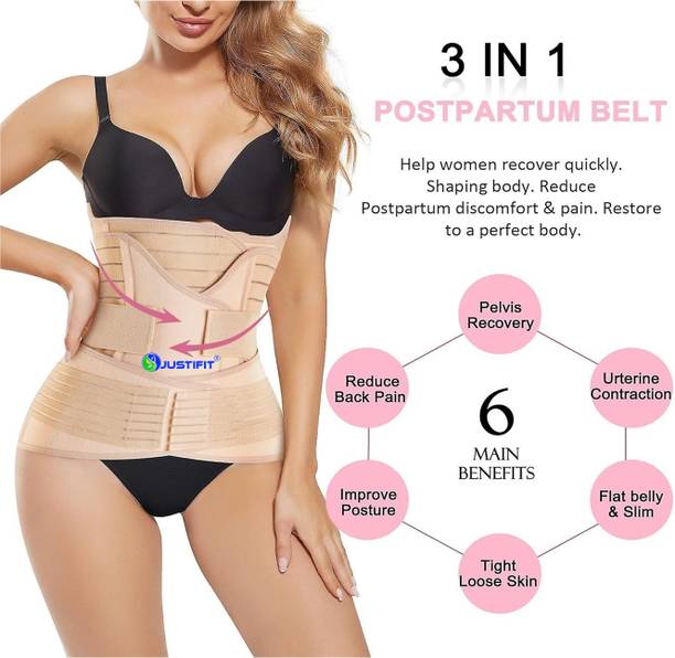 Justfit Postpartum Belly Belt After Delivery C Section, Maternity Belts muscle support