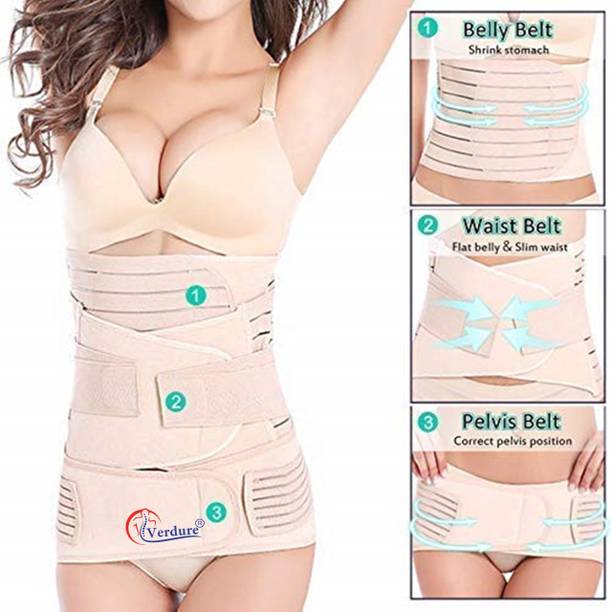 Verdure 3 in 1 maternity belt after delivery slim waist support band(set of 3-size L)