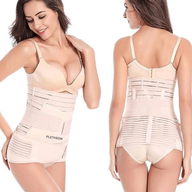 PLETHEON Post pregnancy belt Postpartum abdominal support belt 3 in 1 for women FREE SIZE Abdominal Belt