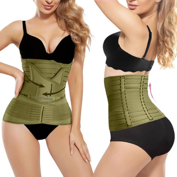 प्लेथन Post pregnancy belt Postpartum abdominal support belt 3 in 1 for women FREE SIZE एब्डॉमिनल बेल्ट